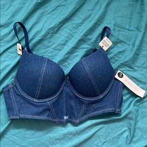 BCBGeneration Women's Indigo Denim Bra